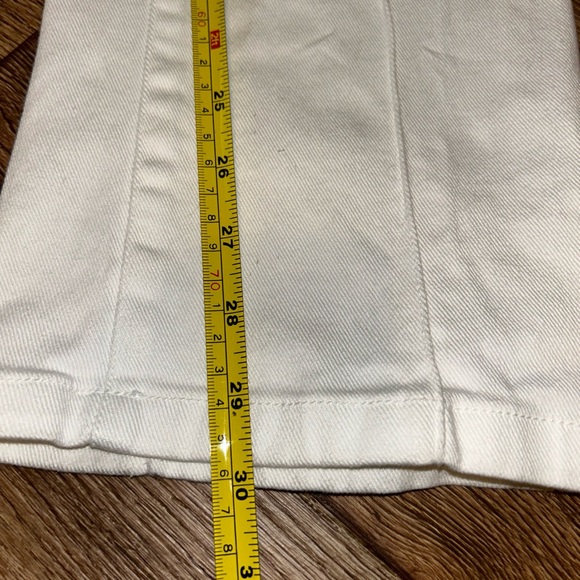 Vintage Tommy Hilfiger Pants Womens 6 White Denim Y2K Low Rise Boot Cut - Picture 6 of 12